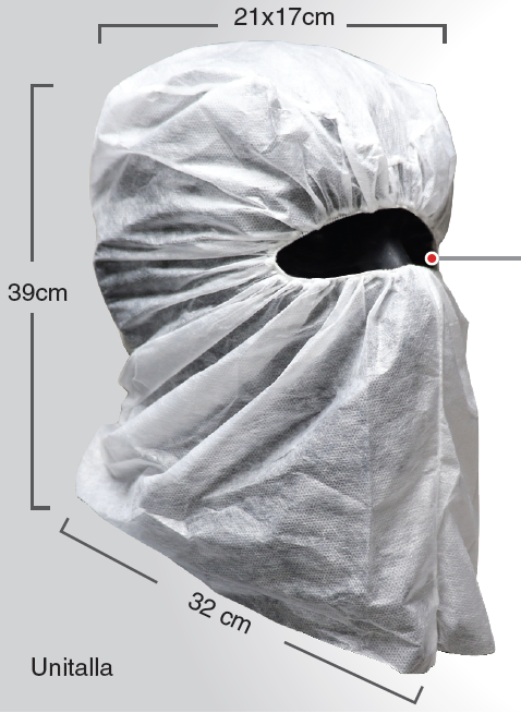 GORRO NINJA HOOD JYRSA ESCAFANDRA BCA C/500 PZAS