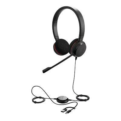 Jabra Evolve 20 USB-C Wired Stereo Headset - 4999-823-169