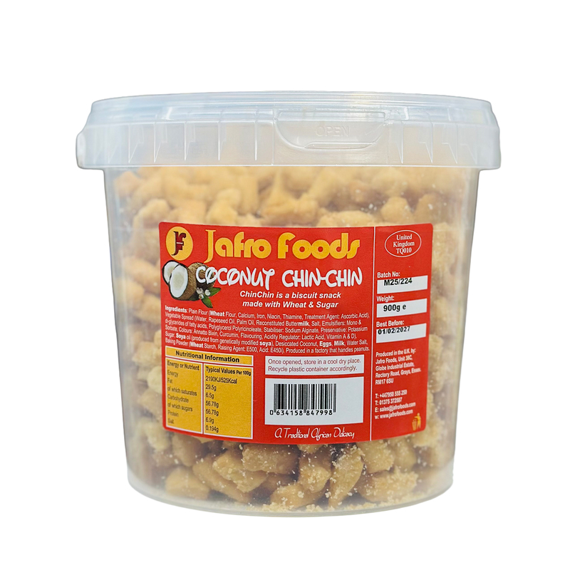 66326     Jafro Chin Chin (Red) Coconut 900g X 6