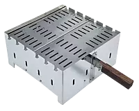 شواية جمرة استناليس مربعة مقاس 30 مع جريل شواية جمرة استناليس مربعة مقاس 30 مع جريل