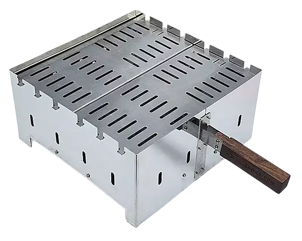 شواية جمرة استناليس مربعة مقاس 30 مع جريل