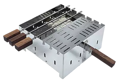 شواية جمرة استناليس مربعة مقاس 30 مع جريل و اسياخ