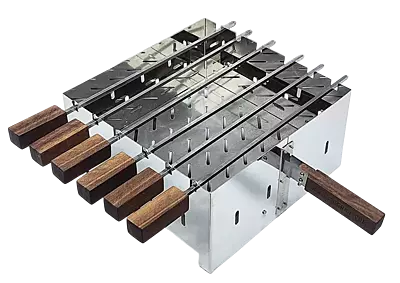 شواية جمرة استناليس مربعة مقاس 30 مع اسياخ
