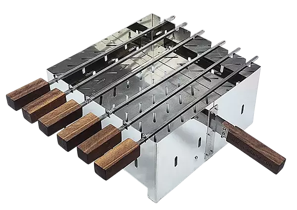 شواية جمرة استناليس مربعة مقاس 30 مع اسياخ شواية جمرة استناليس مربعة مقاس 30 مع اسياخ
