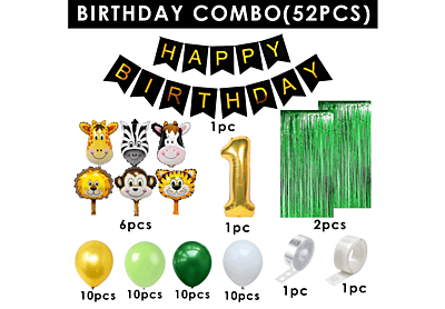 Jungle Theme Birthday Decoration Kit