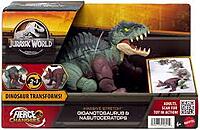 Jurassic World Fierce Changers Massive Stretch - Giganotosaurus & Nasutoceratops