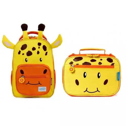 Jworld Sidekick Rolling Backpack and Lunch Bag - Giraffe