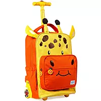 Jworld Sidekick Rolling Backpack and Lunch Bag - Giraffe