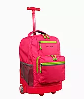 Jworld Sunlight 18" Rolling Backpack - Pink