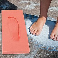 1 juego de espuma for impresión de pies, caja de impresión de pies en 3D, caja de espuma for huellas, molde de espuma for impresión de pies for plantillas ortopédicas/347