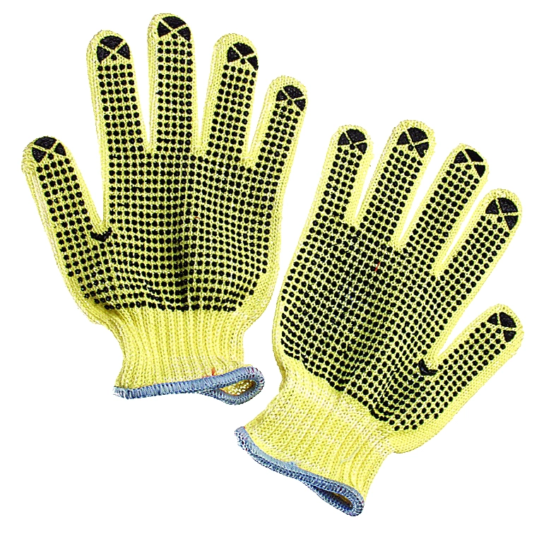 100% Kevlar string knit, regular weight, one side dots