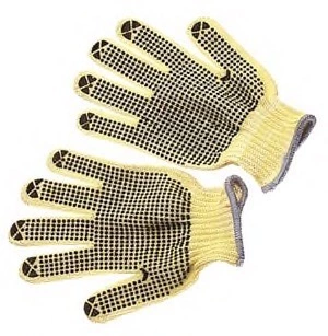 100% Kevlar string knit, regular weight, two sides dots