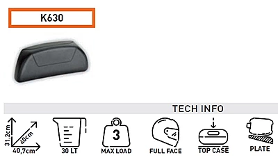 KAPPA MONOLOCK TOPBOX PLASTIC K30N2 (30Lt)
