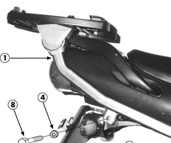KAPPA YAMAHA TOPBOX BRACKET K3230- TDM 850 (91-95)