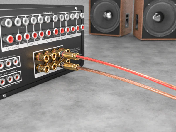 Kabeldirekt Banana plugs for speaker cables up to 6 mm² - screwable and gold-plated