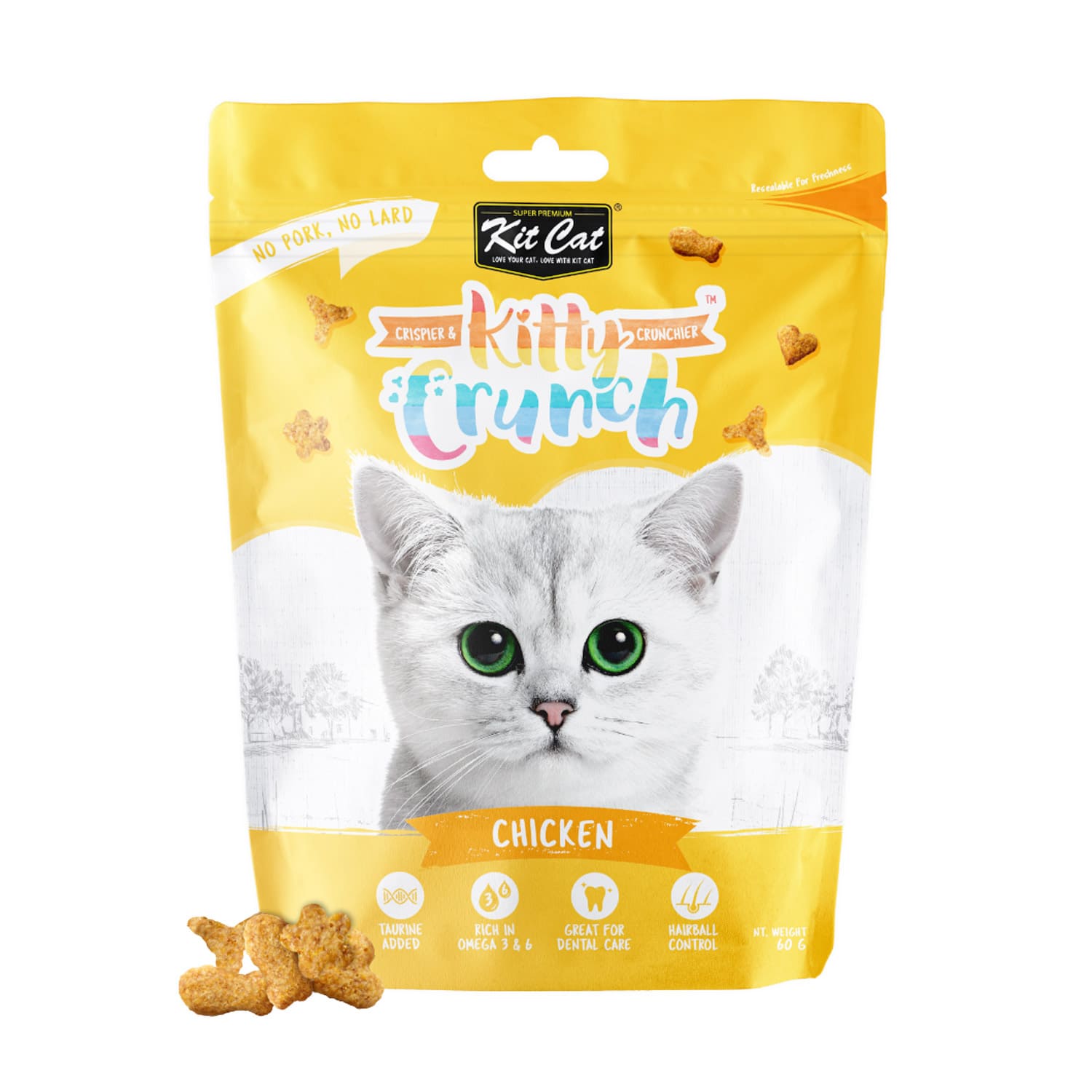 Kit Cat Kitty Crunch Chicken Flavor 60g Kit Cat Kitty Crunch Chicken Flavor 60g
