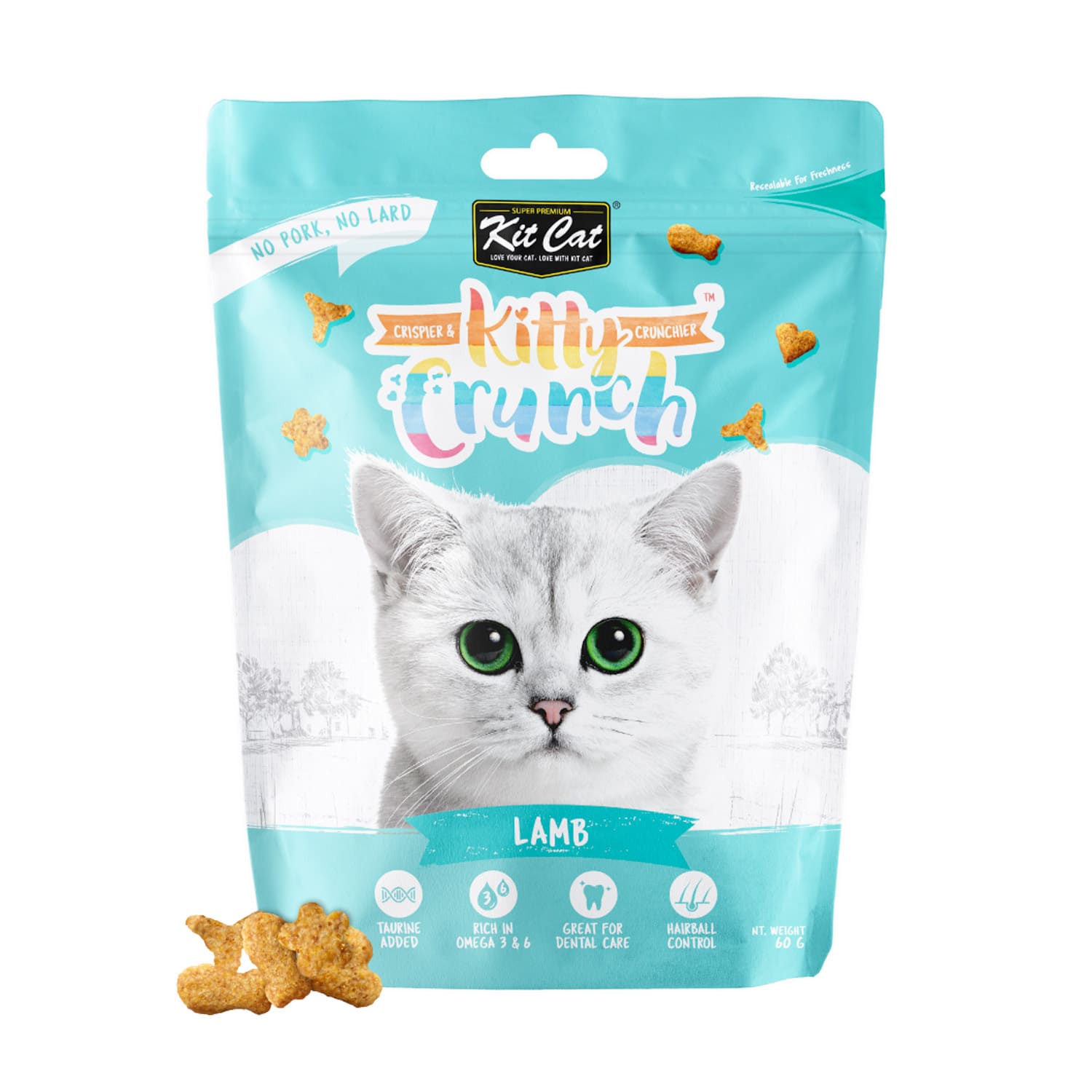 Kit Cat Kitty Crunch Lamb Flavor 60g Kit Cat Kitty Crunch Lamb Flavor 60g