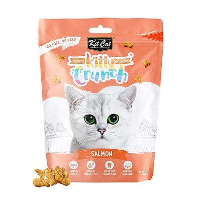 Kit Cat Kitty Crunch Salmon Flavor 60g Kit Cat Kitty Crunch Salmon Flavor 60g