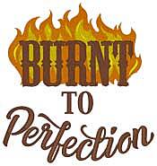 Burnt To Perfection Embroidered Apron