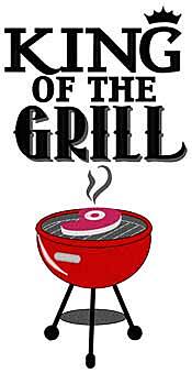 King of The Grill Embroidered Apron