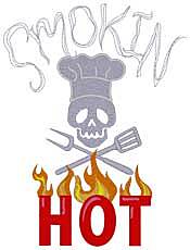 Smokin' Hot Embroidered Apron