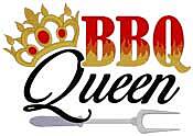 BBQ Queen – White Embroidered Apron