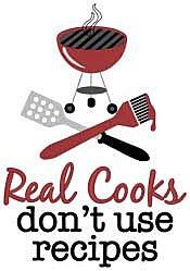 Real Cooks Don't Need Recipes Embroidered Apron