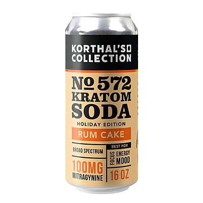 No. 572 Kratom Soda - Rum Cake | Case of 24 Cans No. 572 Kratom Soda - Rum Cake | Case of 24 Cans