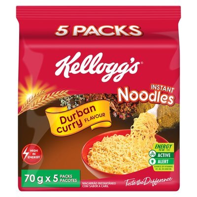 KELLOGS NOODLES DURBAN CURRY 8X5X70G