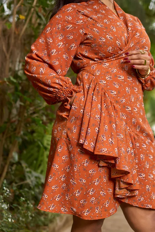 Maya Wrap-Burnt Orange