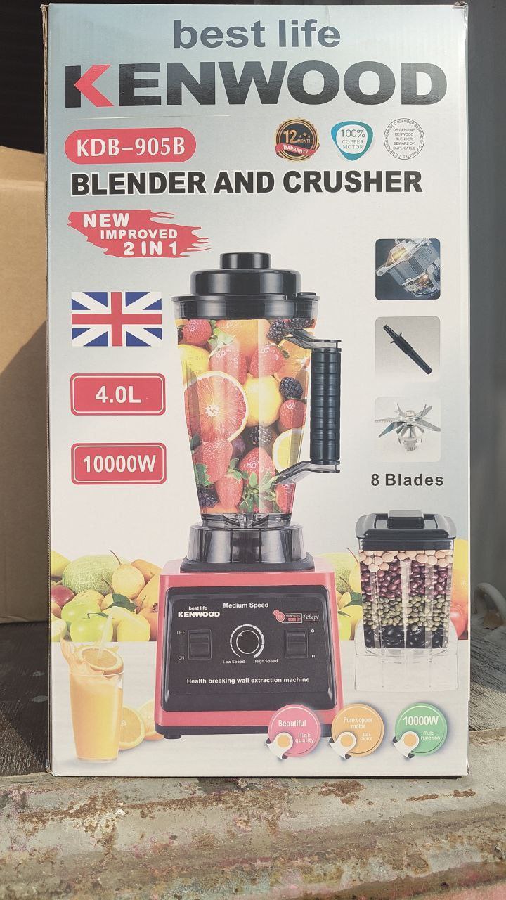KENWOOD 10000W 2IN1 BLENDER & CRUSHER - 4L +1