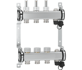 PRE-ASSE U.H MANIFOLD SET 9WAYS INOX