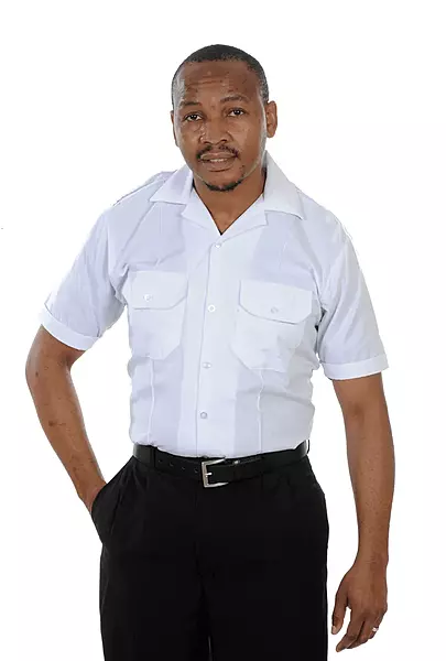 Short Sleeve Pilot Shirt Open Neck