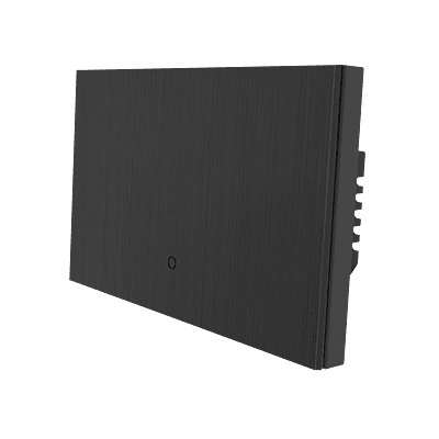 Konec Smart Switch Floating Button 1G Brushed Metal Black