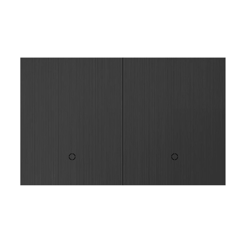 Konec Smart Switch Floating Button 2G Brushed Metal Black