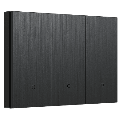 Konec Smart Switch Floating Button 3G Brushed Metal Black