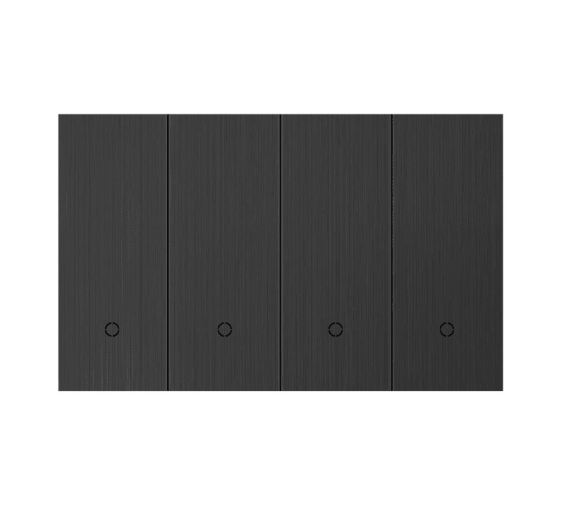 Konec Smart Switch Floating Button 4G Brushed Metal Black