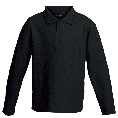 175g Pique Knit Long Sleeve Golfer Kiddies