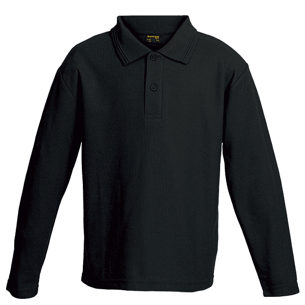 175g Pique Knit Long Sleeve Golfer Kiddies