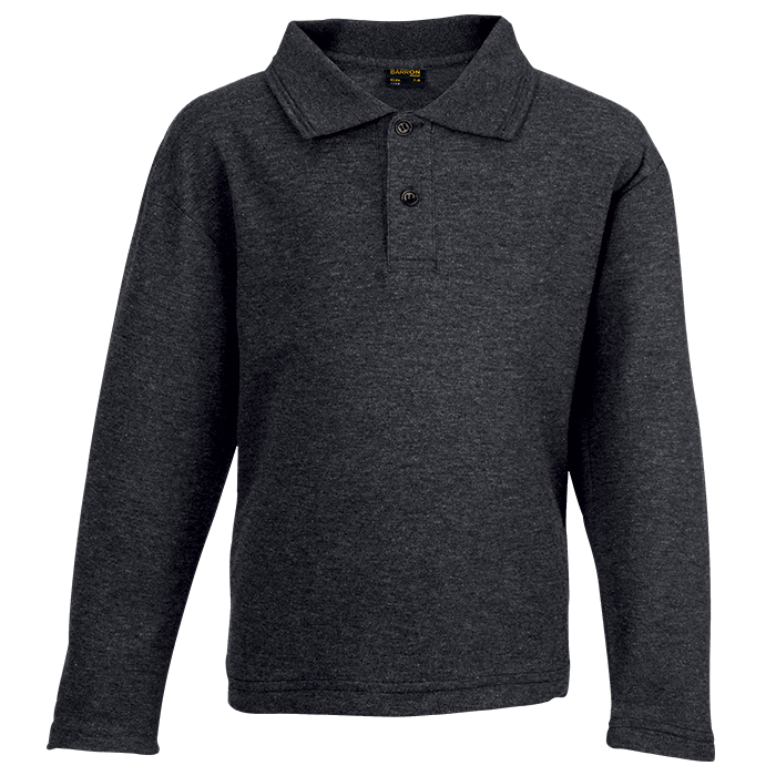 175g Pique Knit Long Sleeve Golfer Kiddies