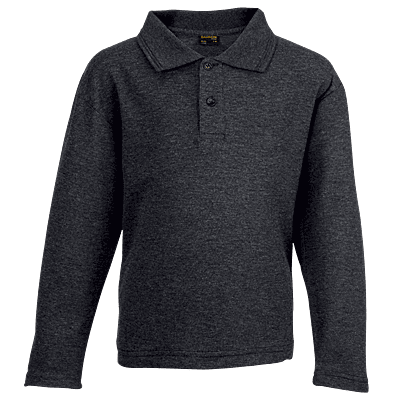 175g Pique Knit Long Sleeve Golfer Kiddies