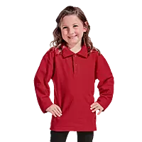 175g Pique Knit Long Sleeve Golfer Kiddies