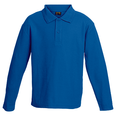 175g Pique Knit Long Sleeve Golfer Kiddies