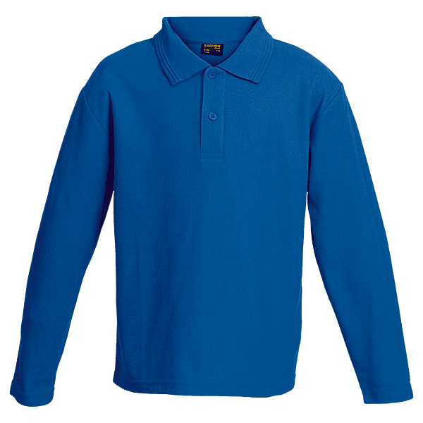 175g Pique Knit Long Sleeve Golfer Kiddies