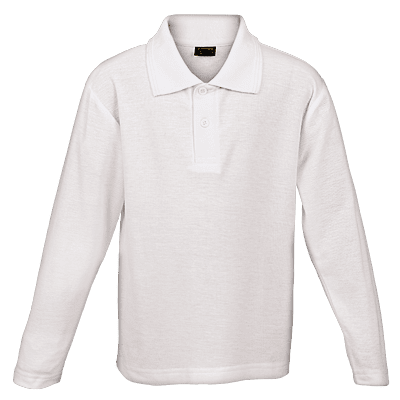 175g Pique Knit Long Sleeve Golfer Kiddies