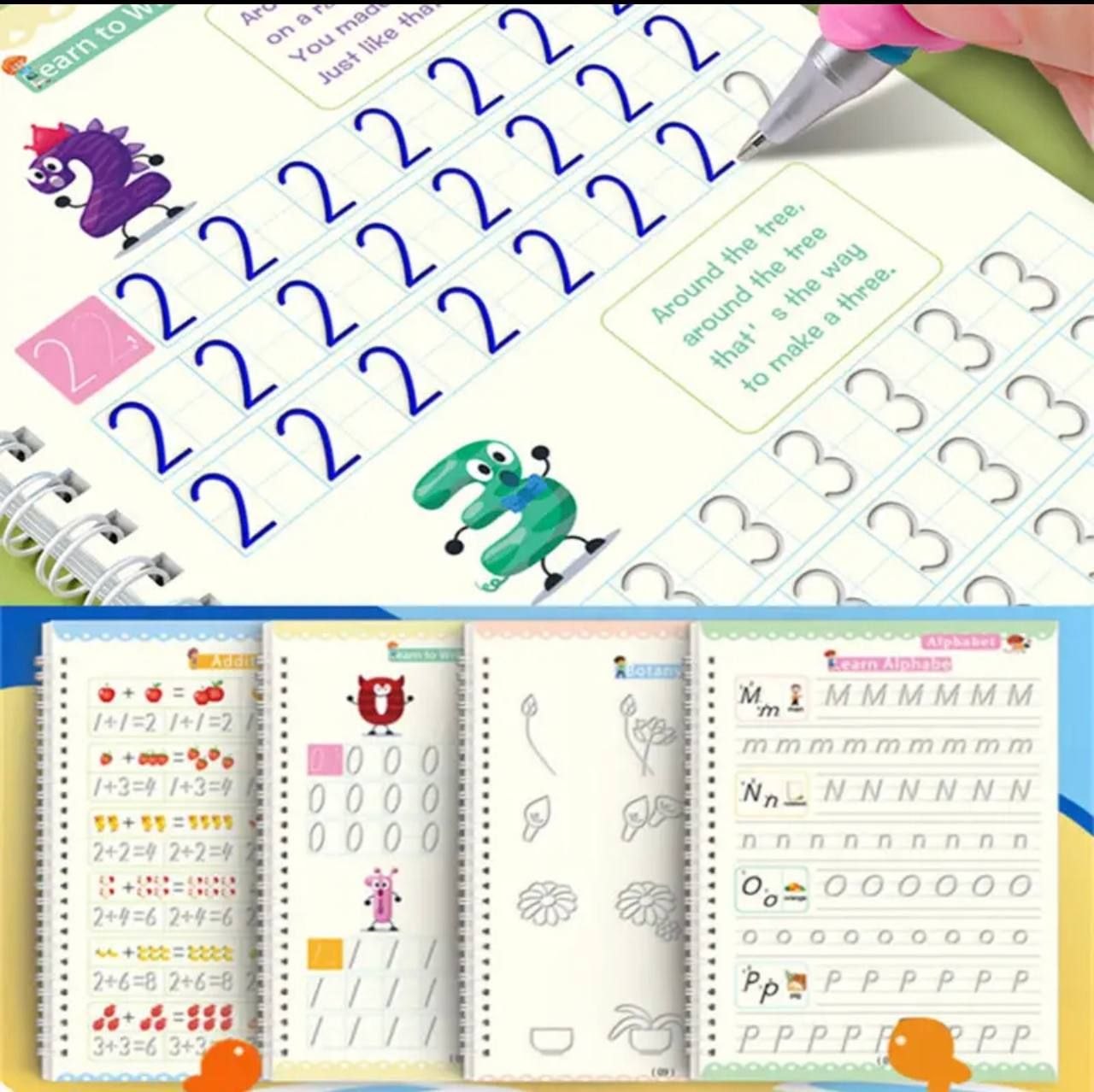 KIDS HANDWRITING LEARNING BOOK - COPY BOOK - DRAWING BOOK