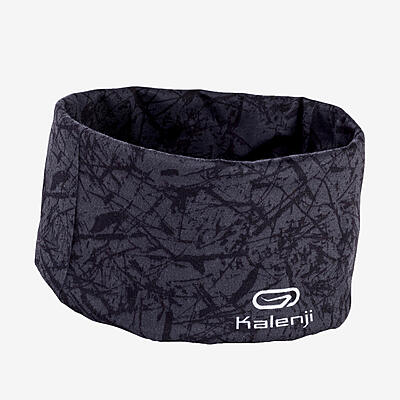 KIPRUN - Multi-Purpose Headband- Carbon Grey Printed Black