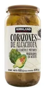 KIRKLAND CORAZONES DE ALCACHOFA EN CUARTOS Y MITADES 935 G