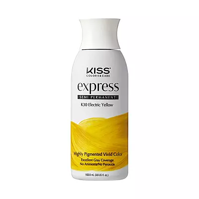 Express Semipermanente Amarillo Electrico K30 100 ml Marca Kiss