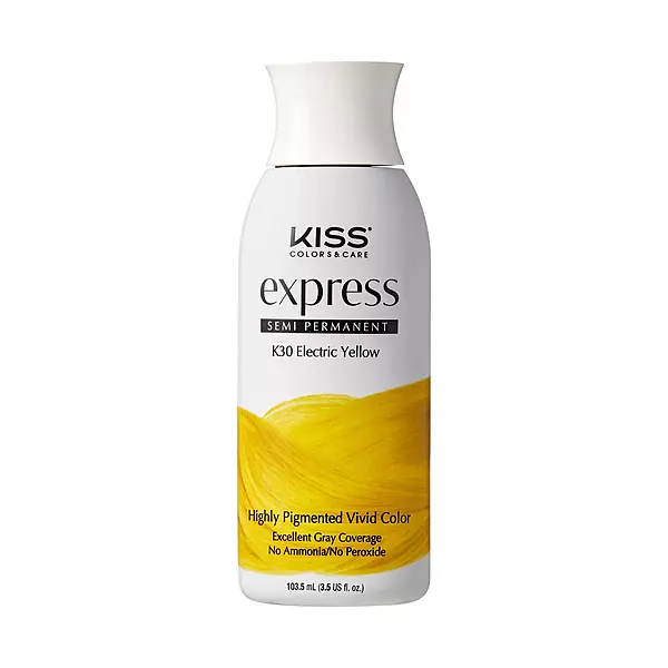 Express Semipermanente Amarillo Electrico K30 100 ml Marca Kiss